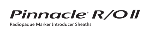 PINNACLE® R/O II Radiopaque Marker Introducer Sheaths Logo