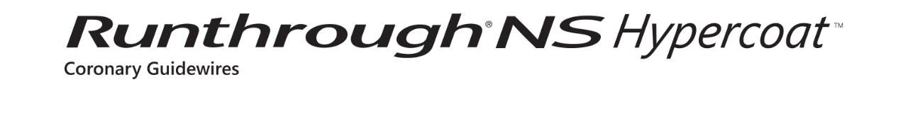 View RUNTHROUGH® NS HYPERCOAT™ Coronary Guidewire logo RUNTHROUGH® NS HYPERCOAT™ Coronary Guidewire logo